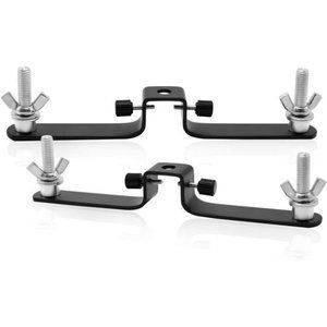 2-Piece Set, Triple Crossbar Mount, Photo Studio Backdrop Support 3 Cross Bar